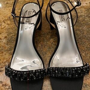 Badgley Mischa Harlow Ankle Strap Block Heel - Size 11